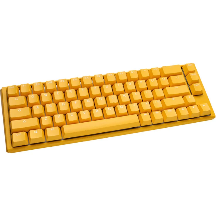 Ducky One 3 Yellow SF PBT, Layout: US QWERTY, mechanisch, Cherry MX RGB BROWN, RGB, Gaming-Tastatur (DKON2167ST-BUSPDYDYYYC1) – Bild 2