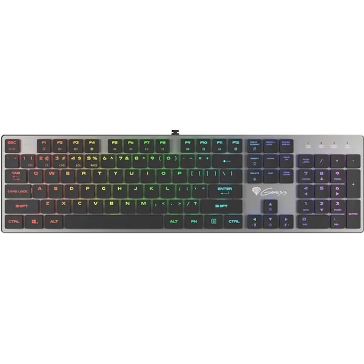 Genesis Thor 420 RGB - Tastaturen - Silber - Englisch QWERTY (NKG-1587)