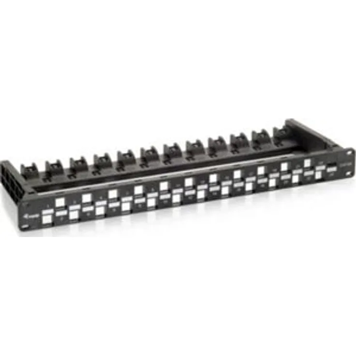 equip Patchpanel Cat6a ungeschirmt 24x Keystone schwarz