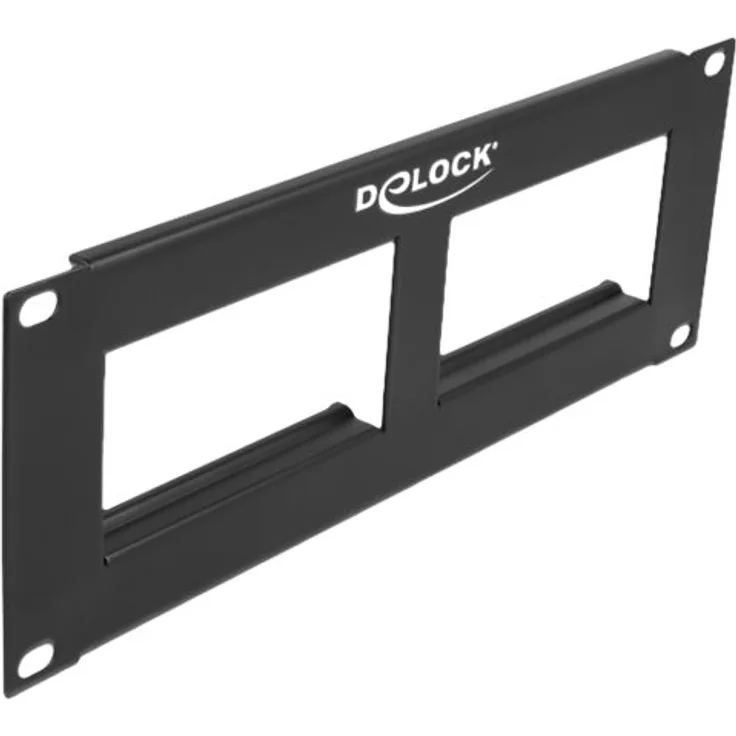 Delock - Patch Panel - Rack montierbar - Schwarz - 2U - 25.4 cm (10'')