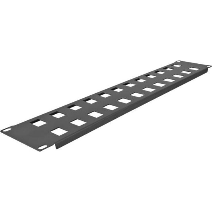 Delock 19''  Keystone Patchpanel 24 Port 2 HE schwarz