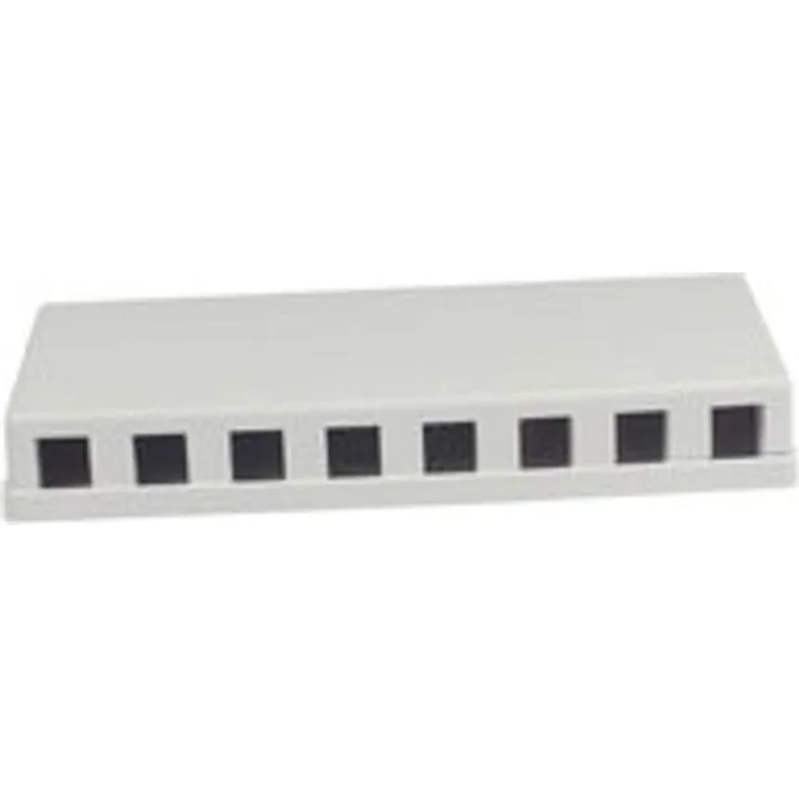 Keystone, Modulträger, Patchpanel für 8x TP-Modul, Aufputz, weiss(PVC), Synergy 21,