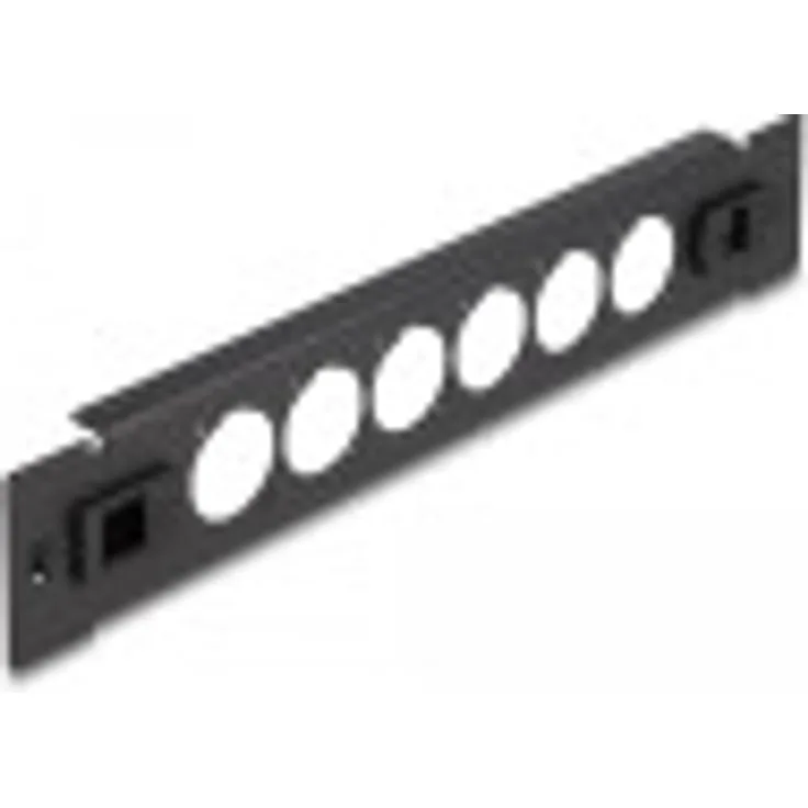 Delock 10'' D-Typ Patchpanel 6 Port werkzeugfrei schwarz