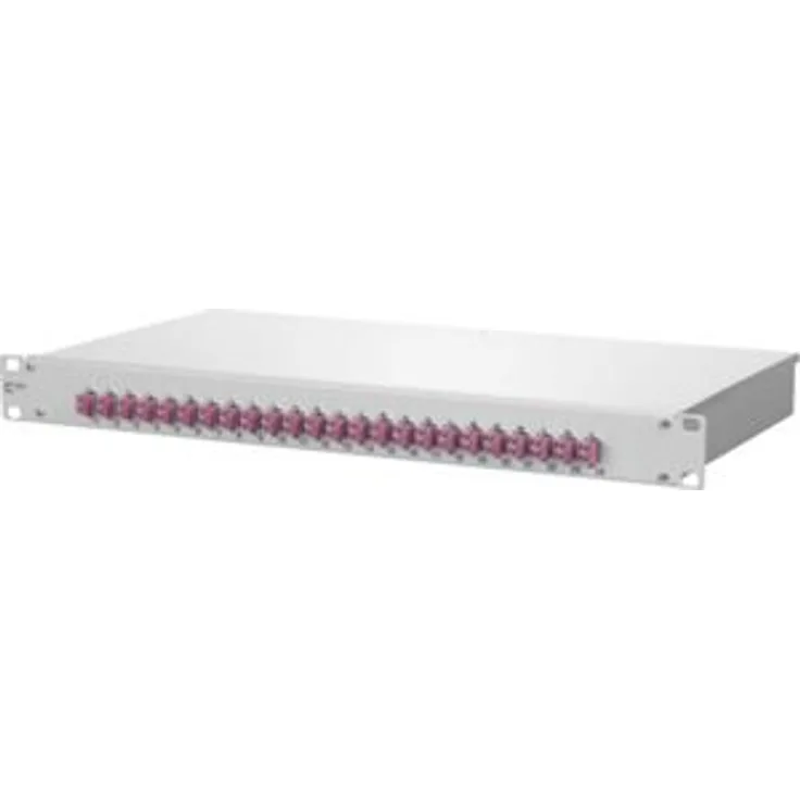 Metz Connect Spleissbox bestückt OpDATfix 24LC-D OM4 Patchpanel LWL 4250184172314