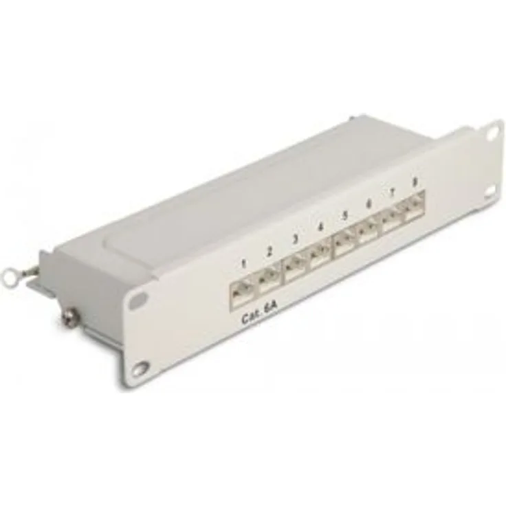 Delock 10'' Patchpanel 8 Port Cat.6A, 66873