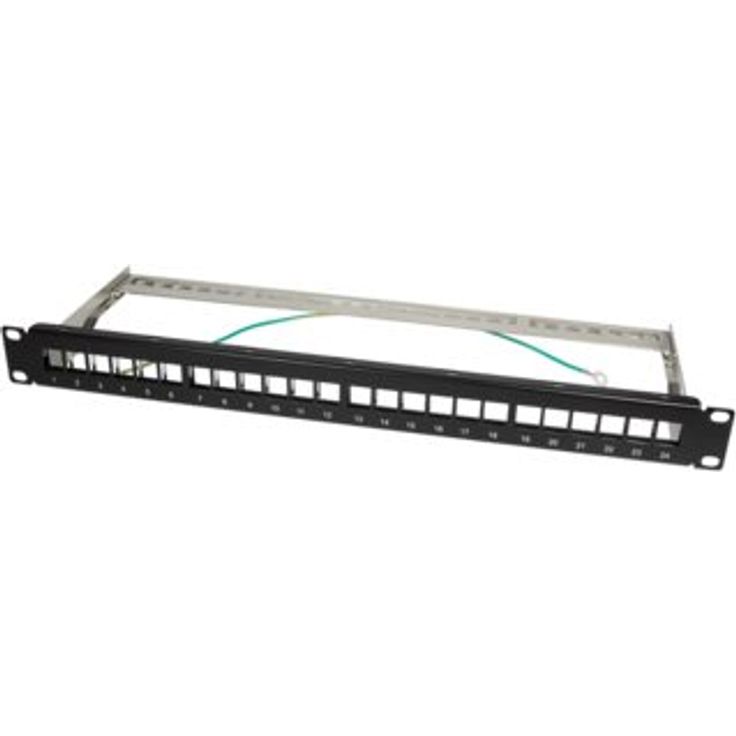 LogiLink Patch Panel 24-Port Patch-Panel - RAL 9,005