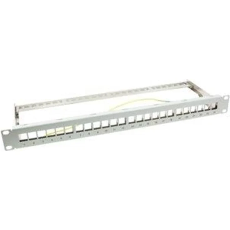 LogiLink 19'' Patch panel for 24 keystone jacks 1U unloaded grey