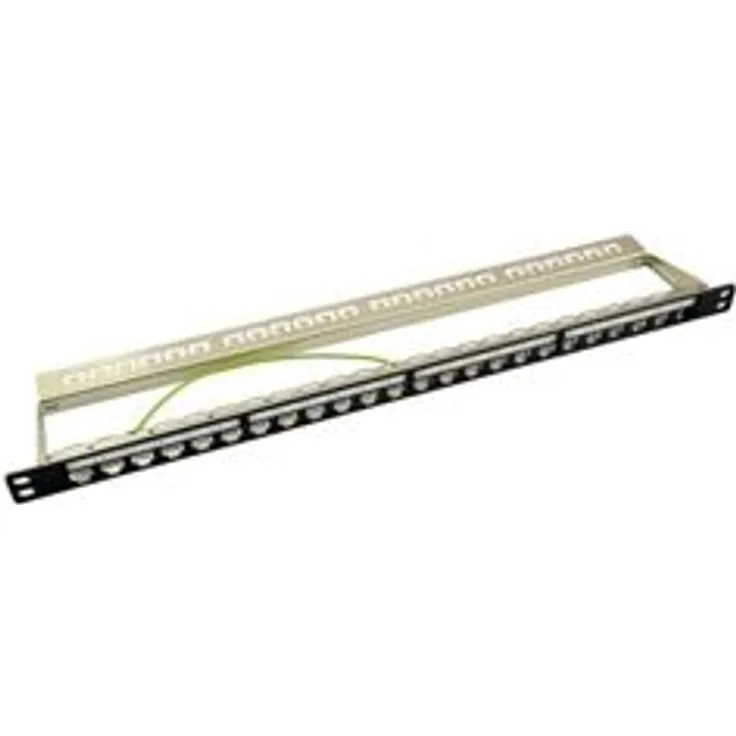 LogiLink NK4040 19'' Patchpanel für 24 Keystone Module 0,5 HE schwarz unbestückt