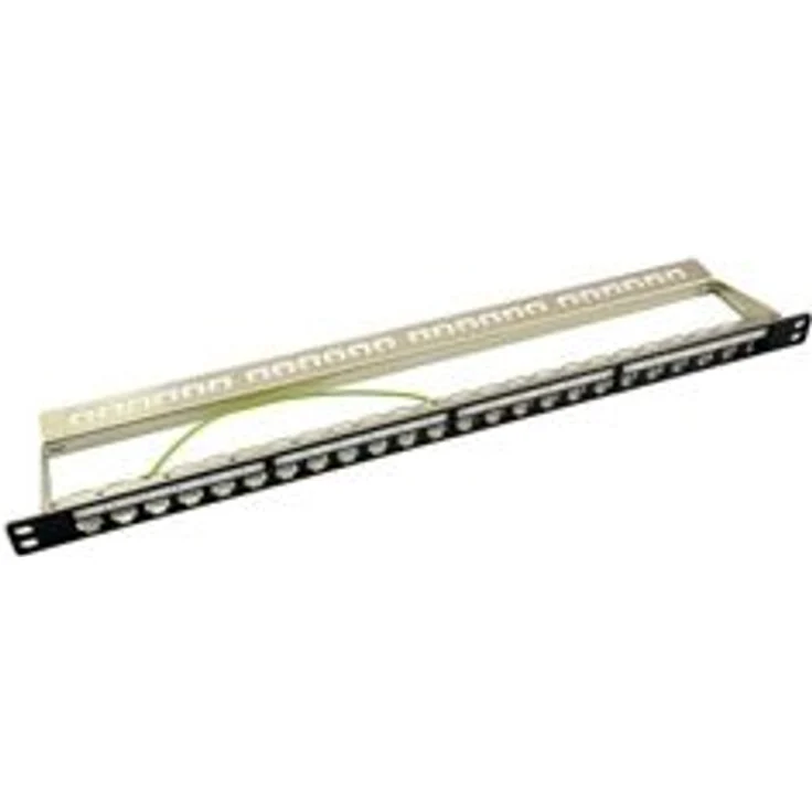 LogiLink NK4040 19'' Patchpanel für 24 Keystone Module 0,5 HE schwarz unbestückt