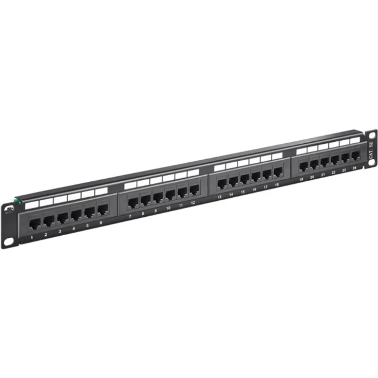 CAT 5e 19 inch (48.3 cm) Patch Panel 24 Port UTP