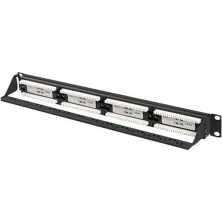 Lanberg patch panel 24 port 1U cat.6A UTP black