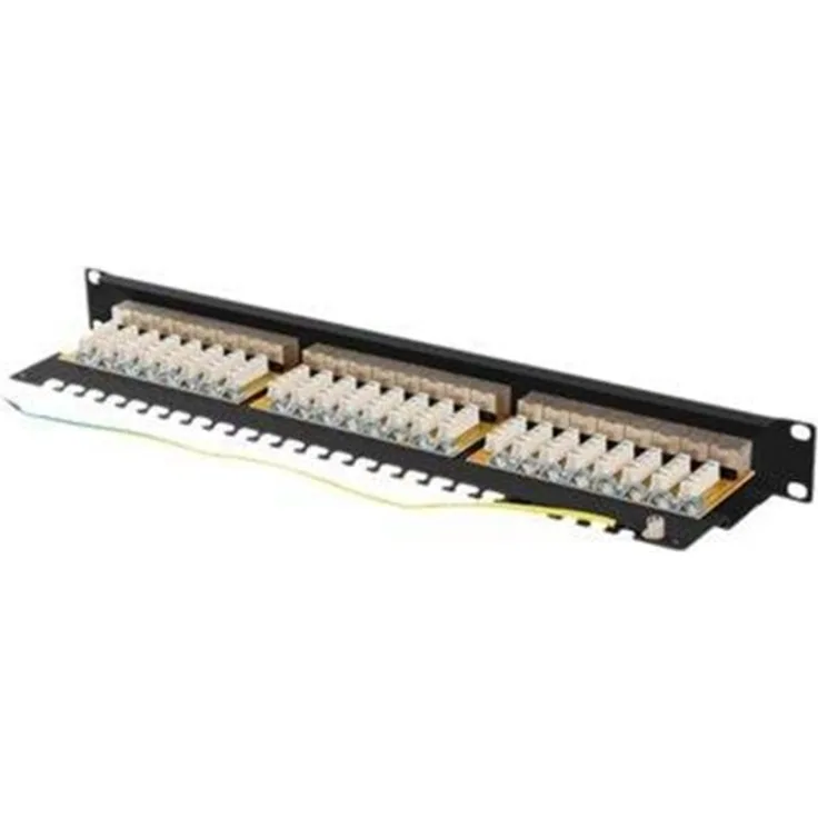 Lanberg PPSA-1024-B - patch panel - 1U - 19''