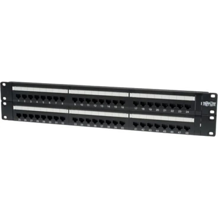 Eaton Cat6 Patch Panel 568B - 110 Punchdown to RJ45 Female - 48 Port - Patch-Panel - Ethernet