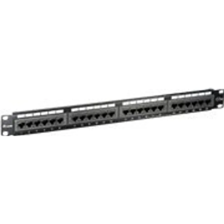 equip Patch Panel - Patch Panel - RJ-45 X 24 - Schwarz - 1U - 48.3 cm (19'')