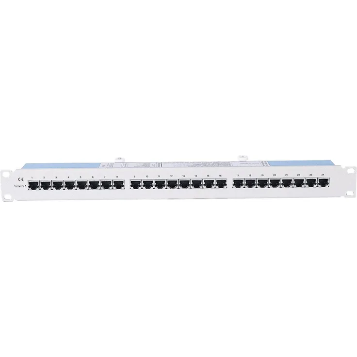 Intellinet Patchpanel 1HE 24-Port Cat5e FTP grau