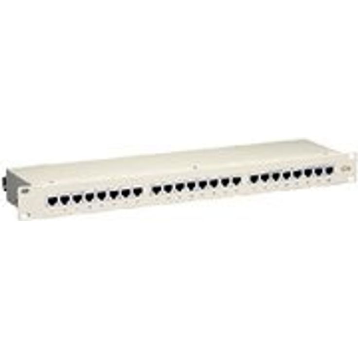 equip C5e PatchPanel 24-Port 1HE lichtgrau (RAL7035)
