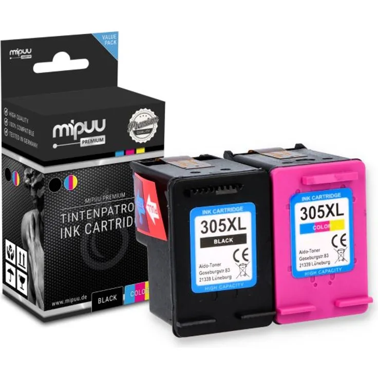 Mipuu Tinte ersetzt HP 305 XL - 6ZA94AE Multipack (1x Black - 1x Color)