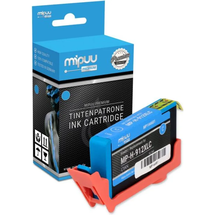 Mipuu Tinte ersetzt HP 912 XL - 3YL81AE Cyan