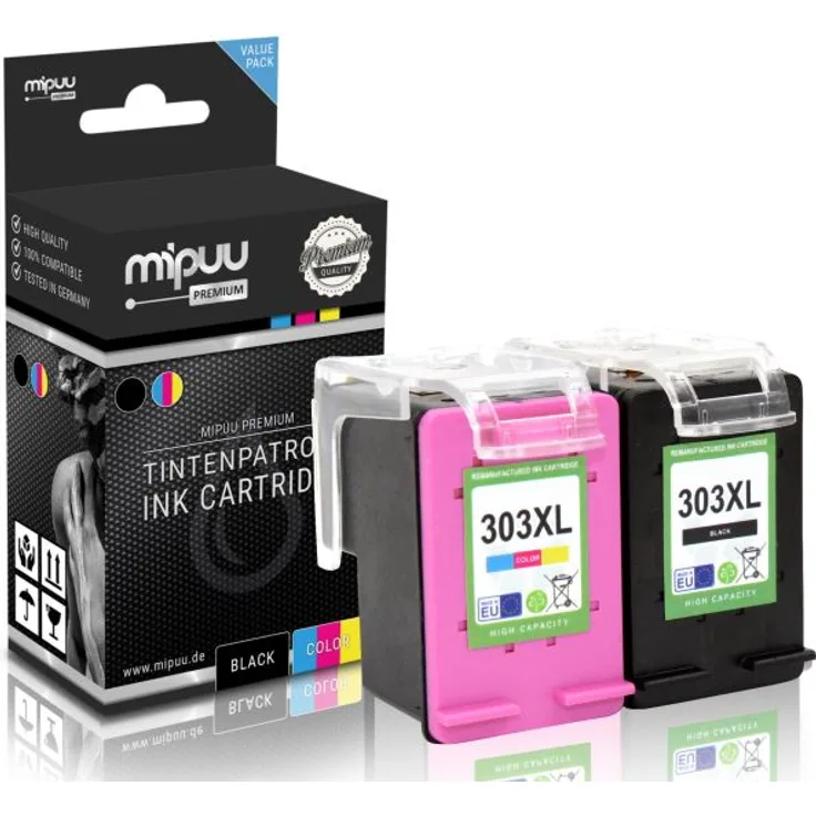 Mipuu Tinte ersetzt HP 303 XL - 3YN10AE Multipack (1x Black - 1x Color)
