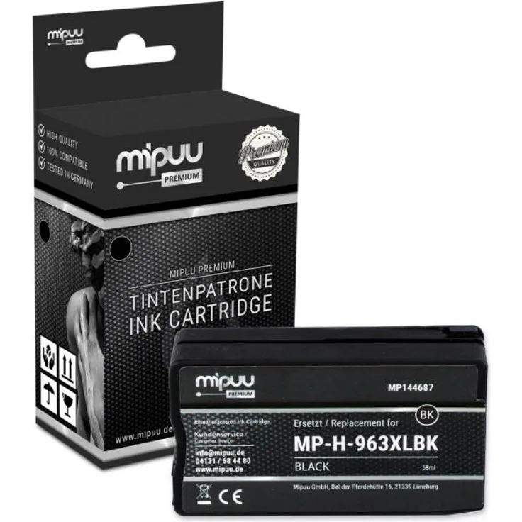 Mipuu Tinte ersetzt HP 963 XL - 3JA30AE Black