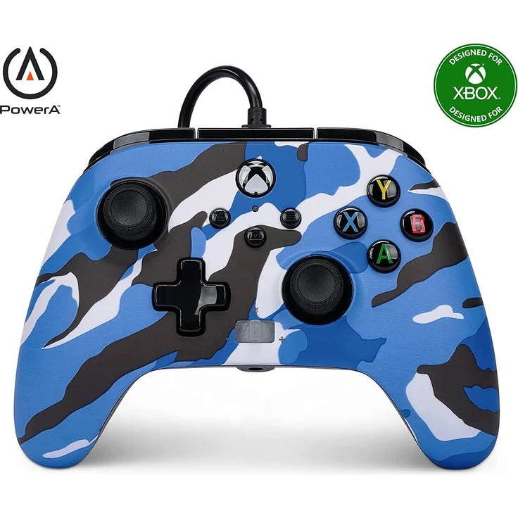 PowerA Enhanced Wired Controller, Blue Camo (Xbox Series X/S)  – Bild 1