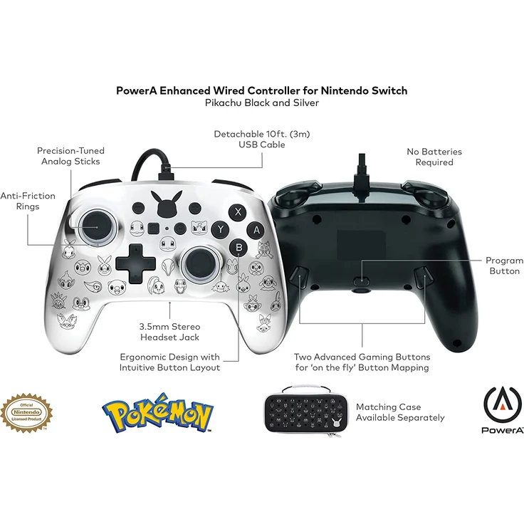 PowerA Enhanced Wired Controller - Pokémon 25th Anniversary (Switch) – Bild 3