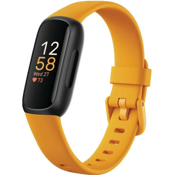 Fitbit Inspire 3 Fitness-Tracker Unisex, Einheitsgröße, Silikonarmband, Morgensonne/Schwarz – Bild 6