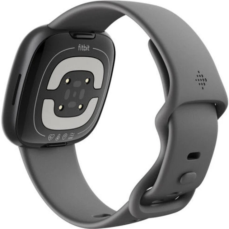 Fitbit Sense 2 Smartwatch GPS, Unisex, 40,5mm, Silikonarmband in Nachtgrau, Aluminiumgehäuse in Graphit – Bild 7