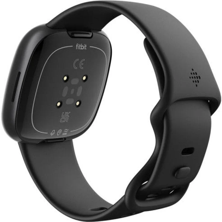 Fitbit Versa 4 Smartwatch GPS, Unisex, 40,5mm, Silikonarmband in Schwarz, Aluminiumgehäuse in Graphit – Bild 5
