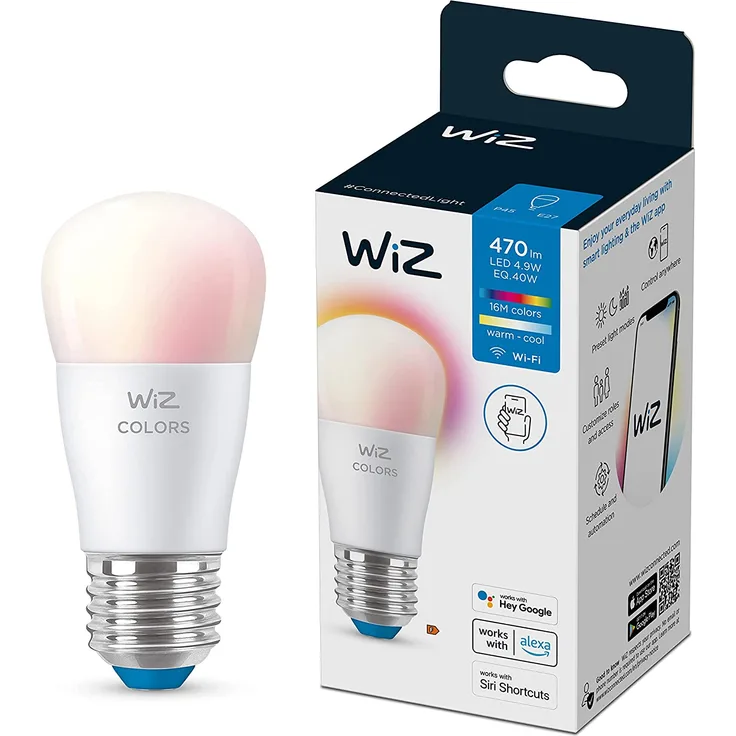 WiZ White&Color 40W E27 Tropfenform Tunable matt Einzelpack