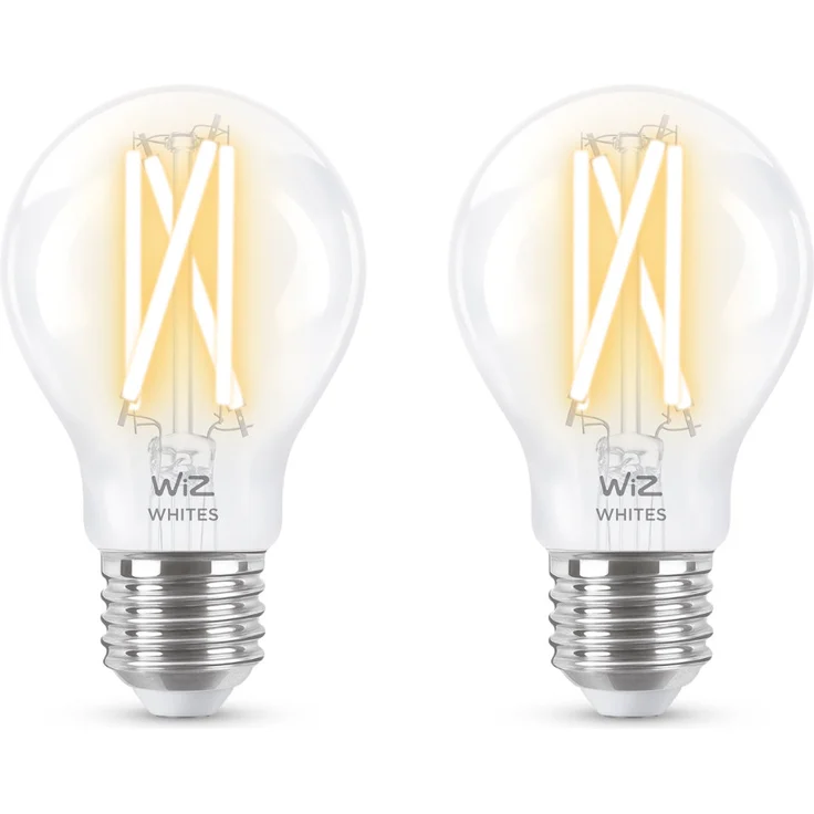 WiZ 60W E27 Standardform Filament Clear (TW) Doppelpack – Bild 2