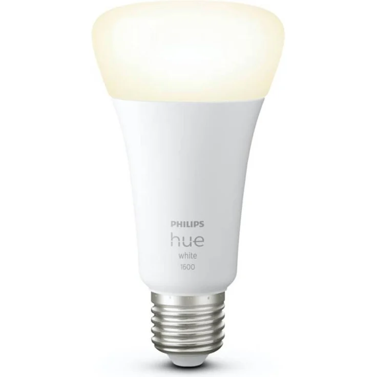 Philips Hue White E27 Leuchtmittel Einzelpack Bluetooth ZigBee dimmbar 2700 K warmweiß 1600 lm LED – Bild 2