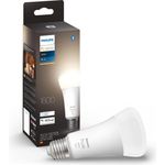 Philips Hue White E27 Leuchtmittel Einzelpack Bluetooth ZigBee dimmbar 2700 K warmweiß 1600 lm LED