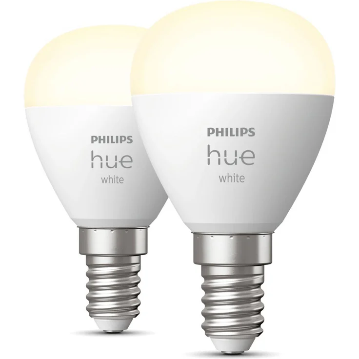 Philips Hue White E14 Luster Leuchtmittel LED dimmbar Bluetooth ZigBee 470lm Doppelpack warmweiß – Bild 2