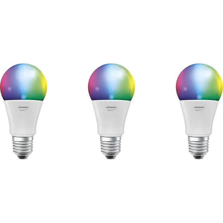 LEDVANCE SMART+ 3er Pack Classic E27 Leuchtmittel RGBW dimmbar 9W 2700-6500K – Bild 2