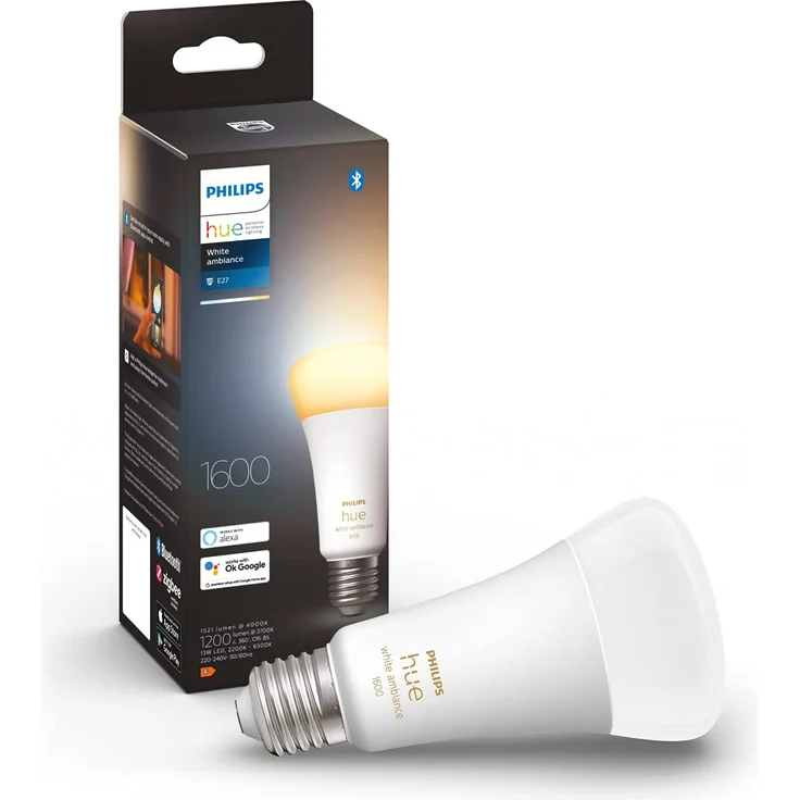 Philips Lighting Hue LED-Leuchtmittel Hue White Ambiance E27 Einzelpack 1200lm 100W – Bild 1