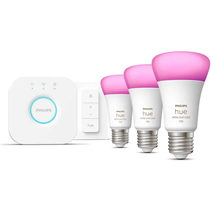 Philips Hue White & Color Ambiance E27 3er Starter Set inkl. Dimmer Switch 75W E27 – Bild 9