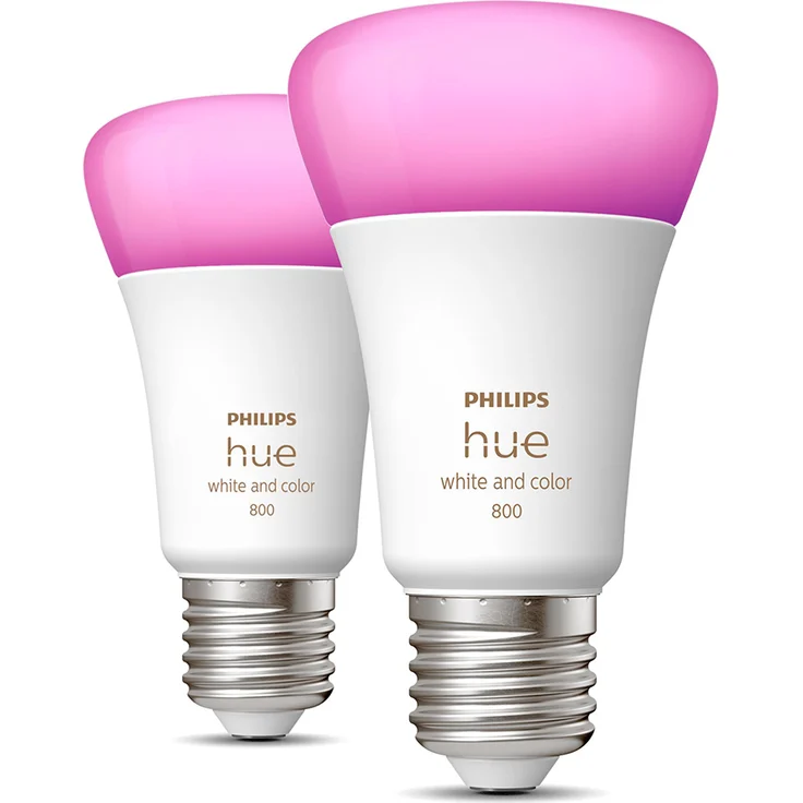 Philips Lighting Hue LED-Leuchtmittel Hue White & Color Ambiance E27 Doppelpack 2x570lm 60W E27 13W – Bild 2