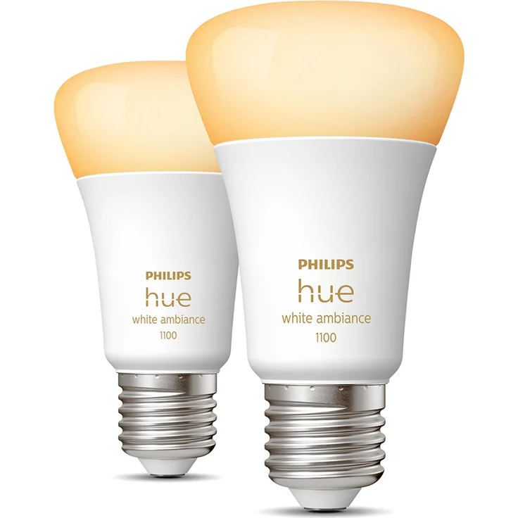 Philips Hue White Ambiance E27 LED Lampe Doppelpack 2x 8,5 W Bluetooth – Bild 3