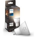 Philips Hue White GU10 LED Lampe Einzelpack, dimmbar, warmweißes Licht, steuerbar via App, kompatibel mit Amazon Alexa (Echo/Echo Dot)