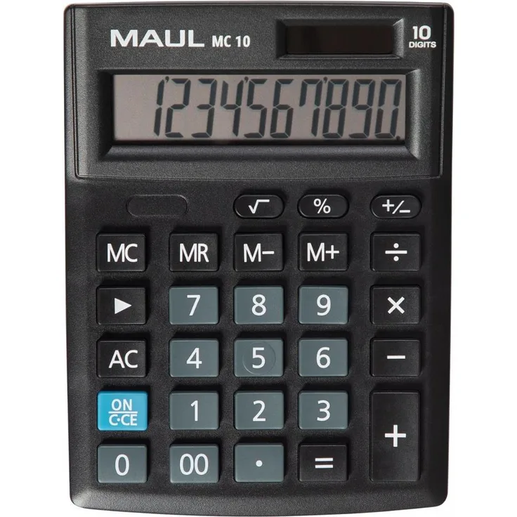 Maul MC 10 Tischrechner Schwarz Display (Stellen): 10 batteriebetrieben, solarbetrieben (B x H x T) 137 x 31 x 103 mm (7265490)