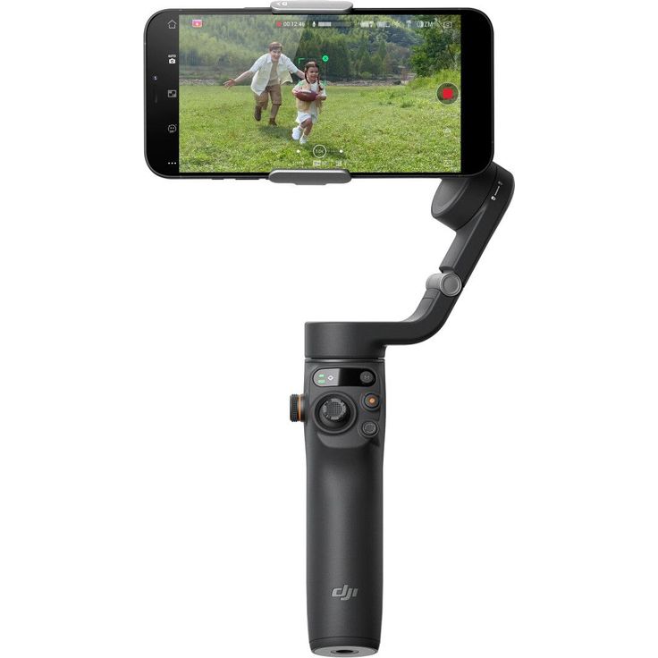 DJI Osmo Mobile 6, Smartphone-Gimbal mit 3-Achsen-Stabilisierung, integrierter Verlängerungsstab, Gestensteuerung, Bluetooth, zusammenklappbar, schwarz