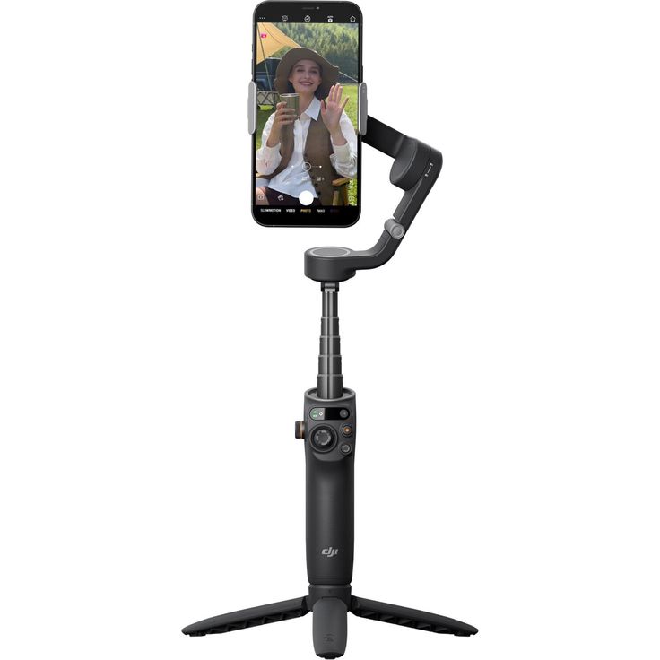 DJI Osmo Mobile 6, Smartphone-Gimbal mit 3-Achsen-Stabilisierung, integrierter Verlängerungsstab, Gestensteuerung, Bluetooth, zusammenklappbar, schwarz – Bild 4