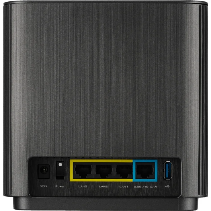Asus ZenWiFi XT9 AX7800 WLAN-Mesh Einzeladapter, Schwarz – Bild 4