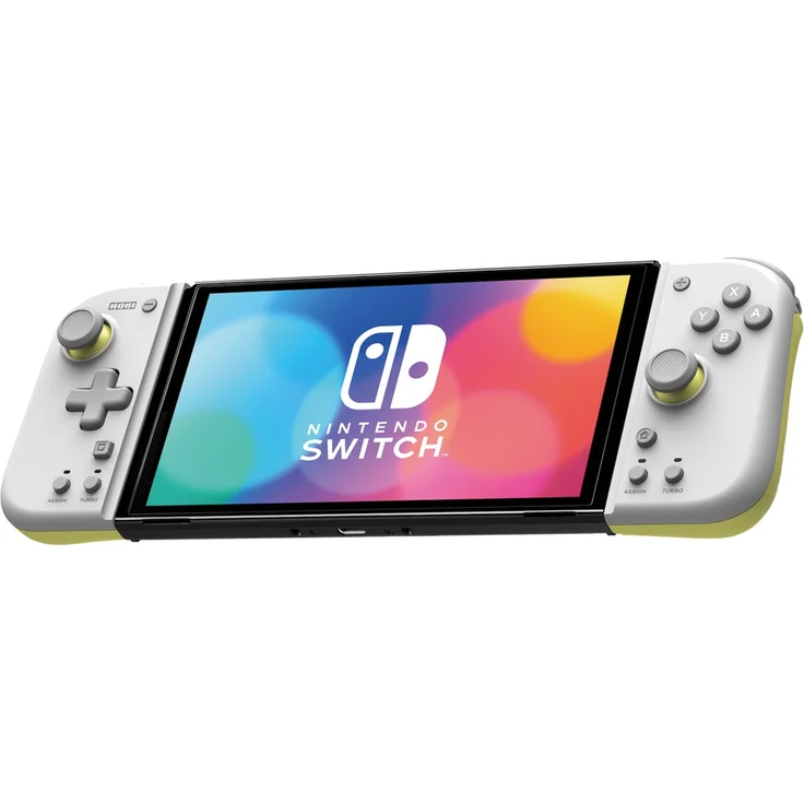 Hori Split Pad Compact, hellgrau-gelb (Switch) (NSW-373U) – Bild 1
