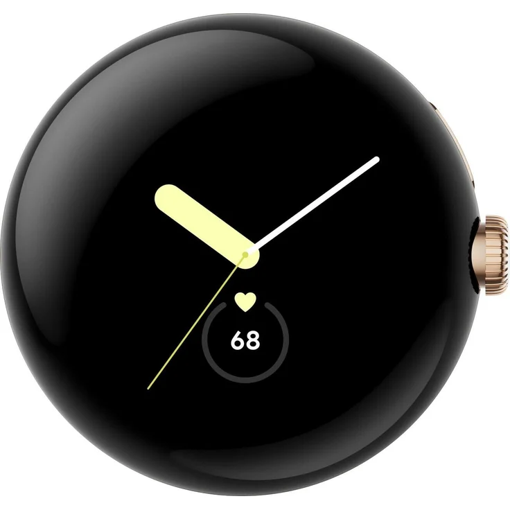 Google Pixel Watch 4G Smartwatch, Unisex, 41mm, Champagne Gold Sportarmband Hazel – Bild 4