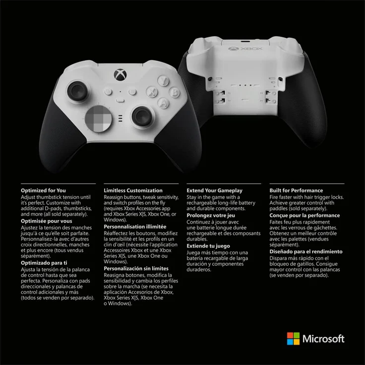 Microsoft Xbox Elite Wireless Controller Series 2 Core Analog Gamepad (PC, Xbox One) – Bild 4