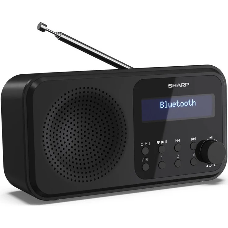 Sharp DR-P420BK Digitalradio mit Bluetooth 5.0, DAB, DAB+, UKW (FM), schwarz – Bild 3