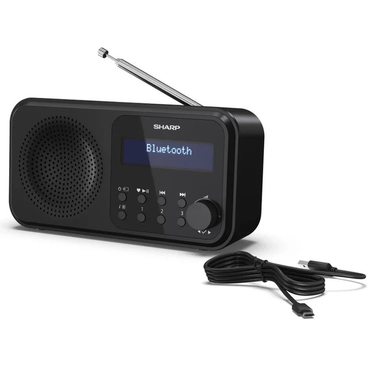 Sharp DR-P420BK Digitalradio mit Bluetooth 5.0, DAB, DAB+, UKW (FM), schwarz – Bild 6