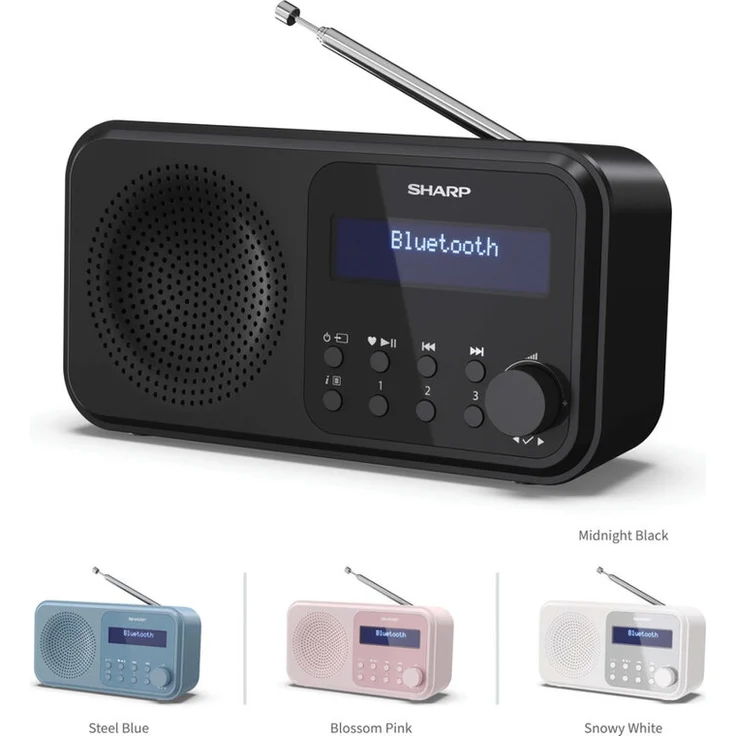 Sharp DR-P420BK Digitalradio mit Bluetooth 5.0, DAB, DAB+, UKW (FM), schwarz – Bild 8